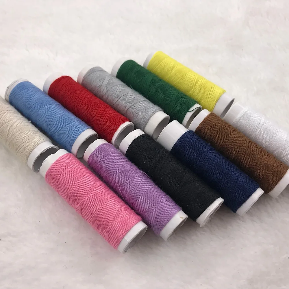 
Essential Sewing Tools Kit Needlework Box Set for Domestic Sewing Machine Sewing Kit Thread Needle Tape Scissor Thimble Set 