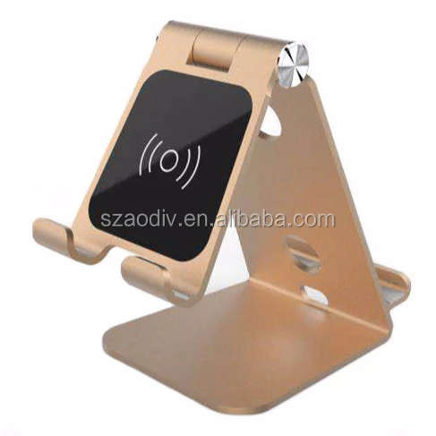 
Hot amazon Qi wireless charger holder OEM universal wireless charging for iphone X 