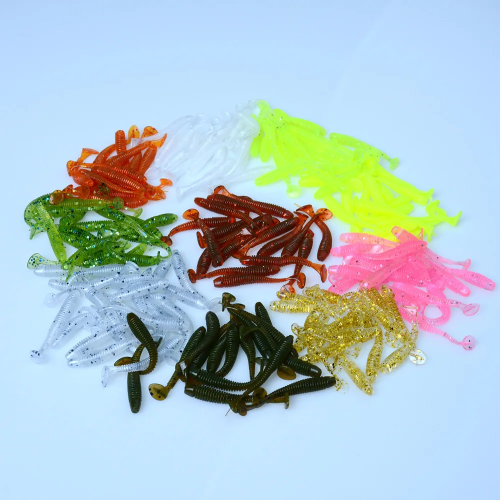 Drop ship Fishing Lures 4.5cm 0.6g Artificial Baits Wobblers Soft Lures Shad Carp Silicone Fishing Soft Baits Tackle