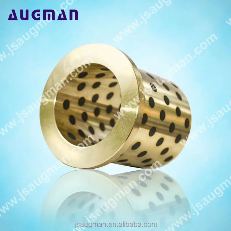 JDB bush graphite insert brass cylinder bushing flanged olite bush with graphite