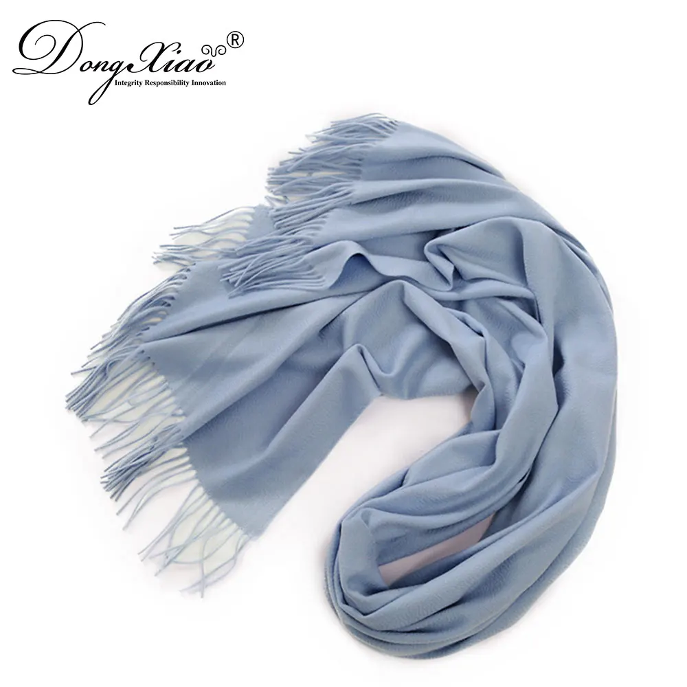 2018 Spring Super Quality Cashmere Knitted Light Color Mink Flamenco Shawl