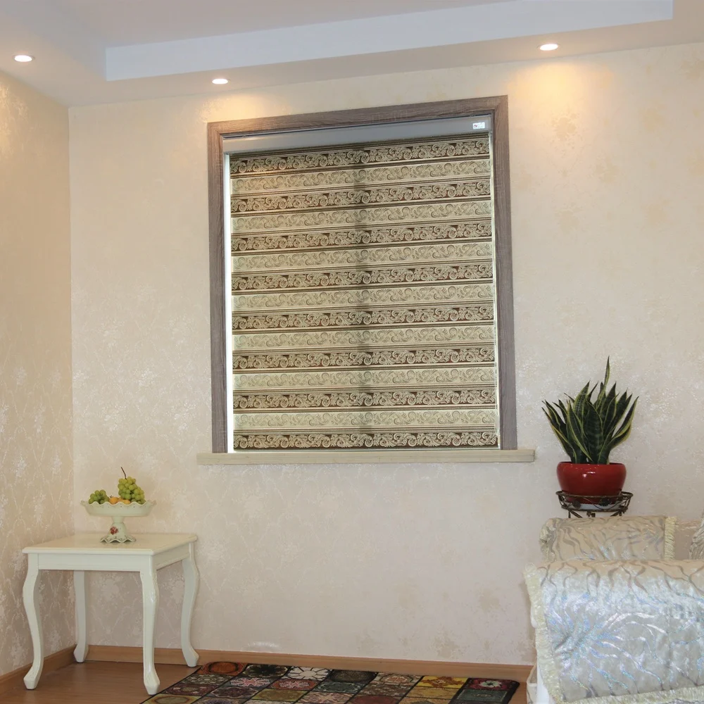 day and night sunscreen jacquard soft gauze curtain window zebra blinds fabric