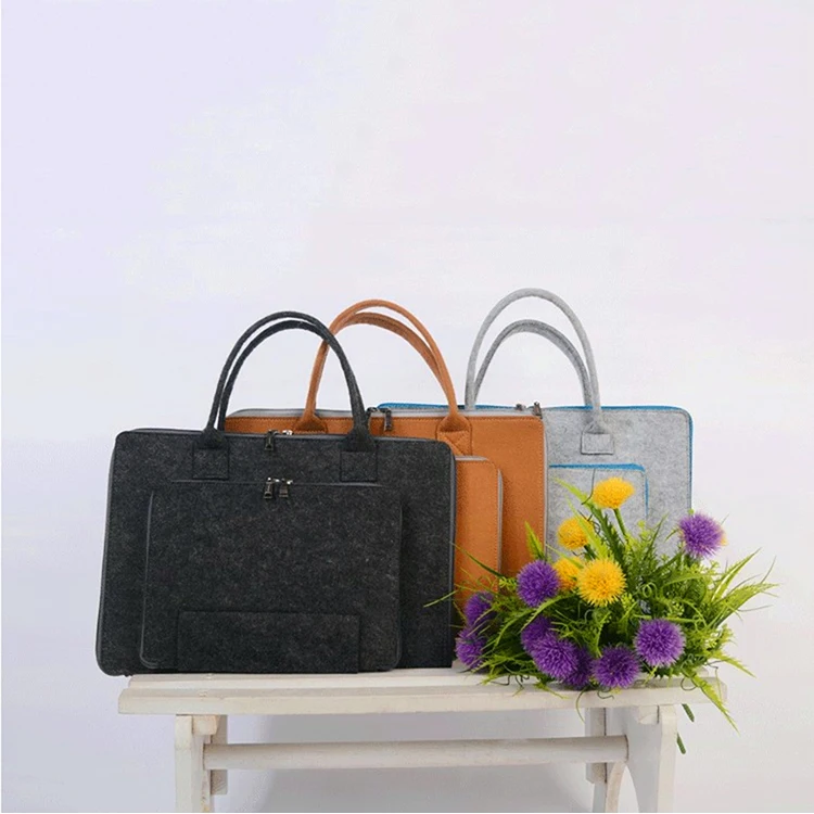 Best price superior quality funky minimalist felt laptop bag for ipad