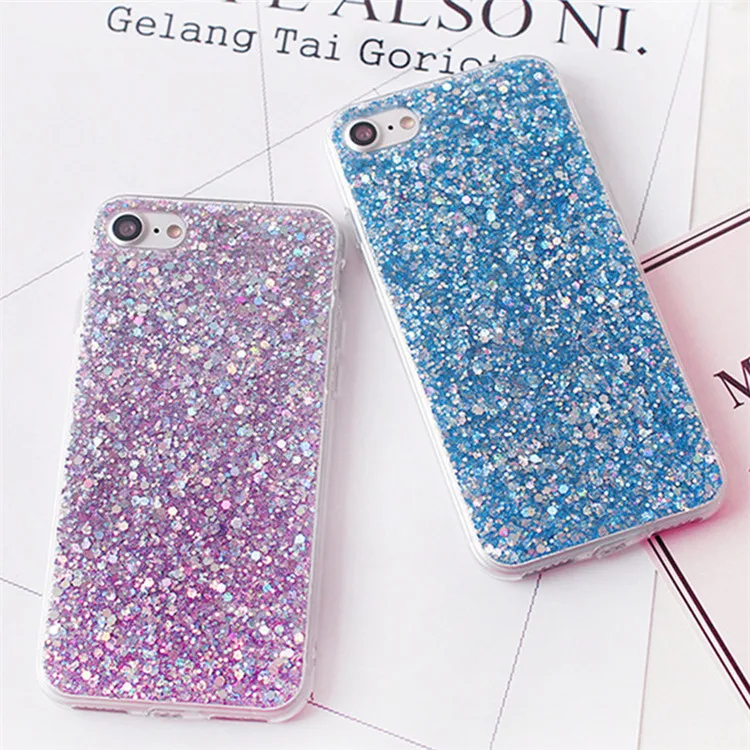 wholesale sequins flash powder shining case for mobile phone