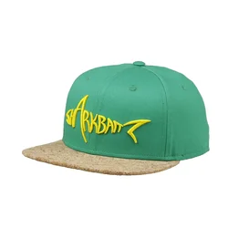 High Quality Purple Embroidery Men 3D Customize Wooden Cork Snapback Hat