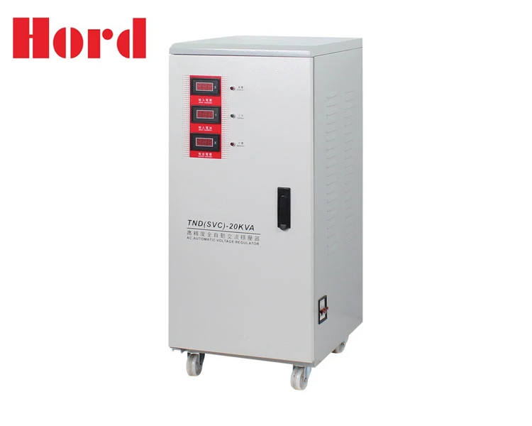 SVC Series Three Phase High Precision Automatic AC Voltage Stabilizer TNS-20KVA for Household Appliances
