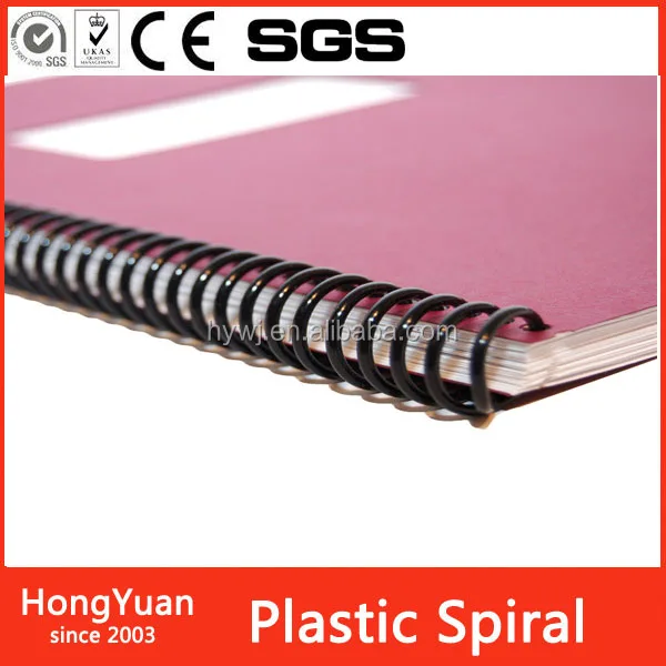 
 Внутренняя пластиковая спиральная катушка 1-1/8 дюйма для связывания книг, пластиковая спиральная связывающая катушка, пластиковая спиральная связывающая проволока для книг  