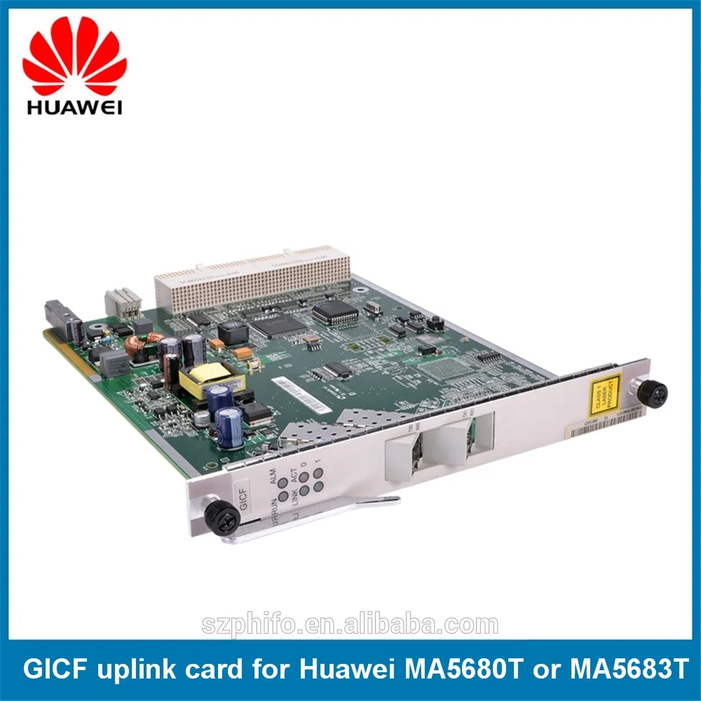 Оригинальная карта Huawei GICF модель 10G uplink OLT для включая 2 модуля