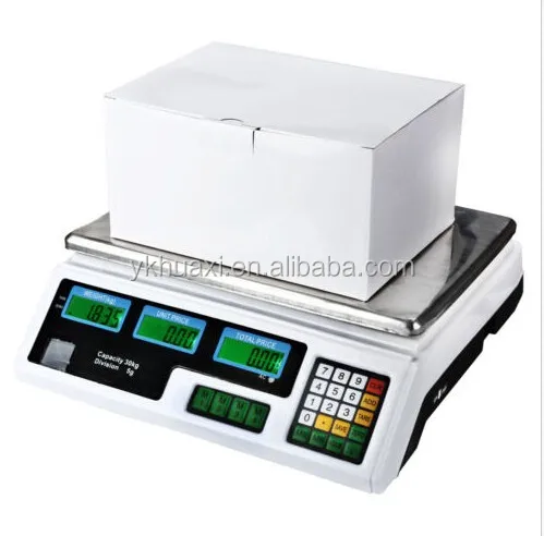 Meat Food Price Computing Retail Digital Scale 60LB Fruit Produce Counting