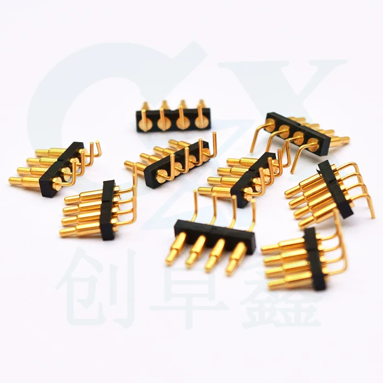  4pin Пружинные под прямым углом изгиба пружинный контакт контакты SMT/SMD