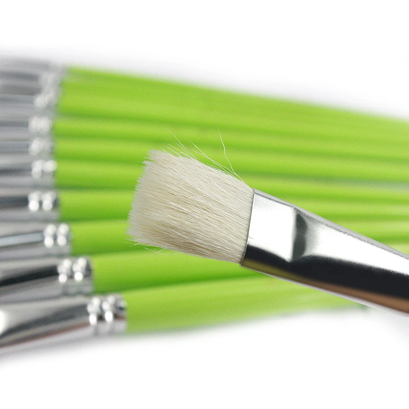 Wool hair Flat Head Art Acrylic Paints Type and Set Packaging creative craft kit Transon 6pcs set