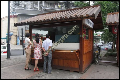 
Popular and economic wood outdoor kiosk booth for toilet 
