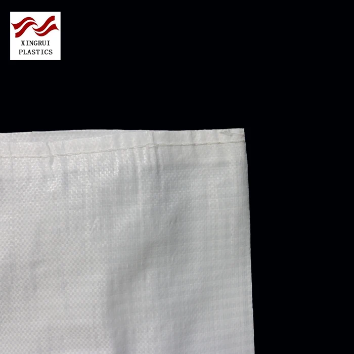 white plastic packaging sack pp woven bag for sugar salt with PE liner