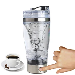 Hot Sale Ideas Home Outdoors Creative Sports Milkshake Water Bottle Multi-functional 450ml Electric Protein Shaker Cup