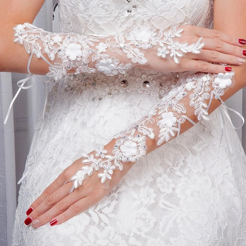 
New Arrival wedding hand gloves for bridal 