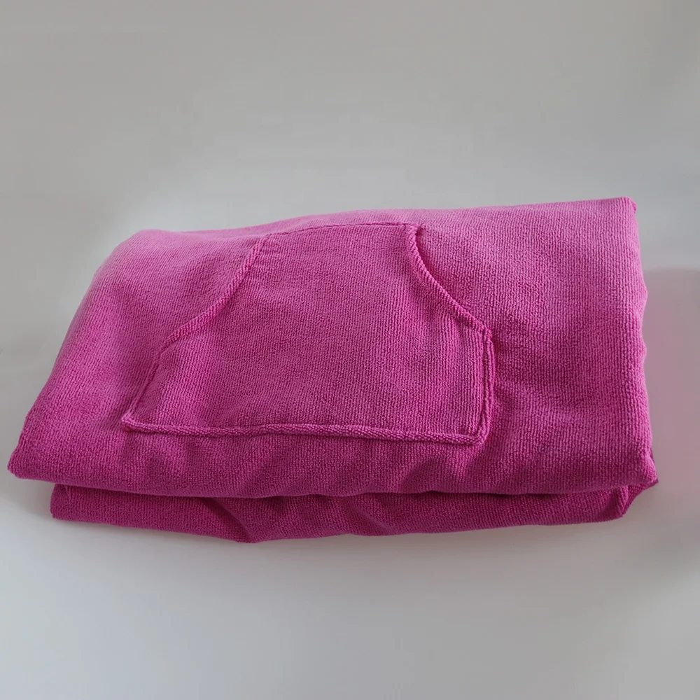 Quick Dry Surf Poncho Microfiber Hooded Towel
