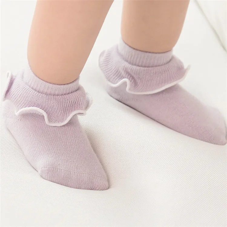 
0-1years Girls Baby Lace Frill Socks Kids Tube Socks Cheap 
