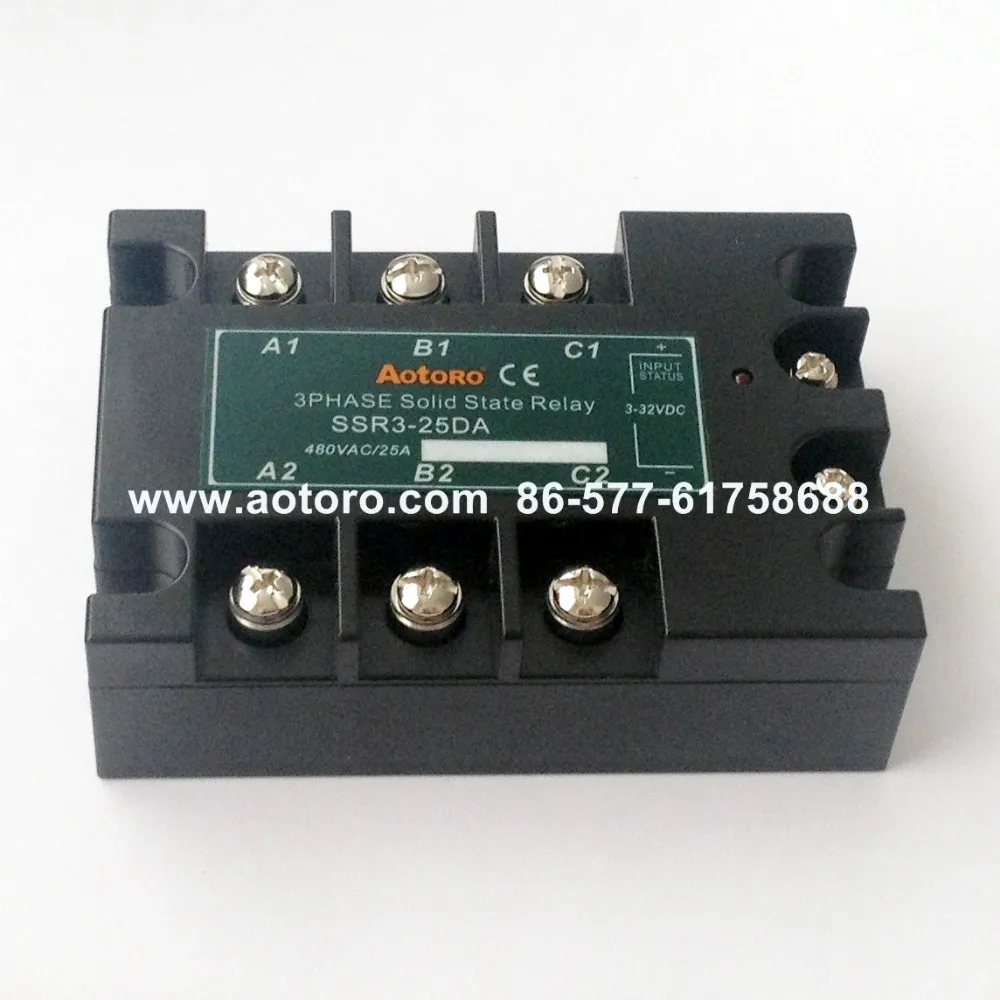  Трехфазный активный измеритель SSR3-25DA твердотельное реле электрический контактор