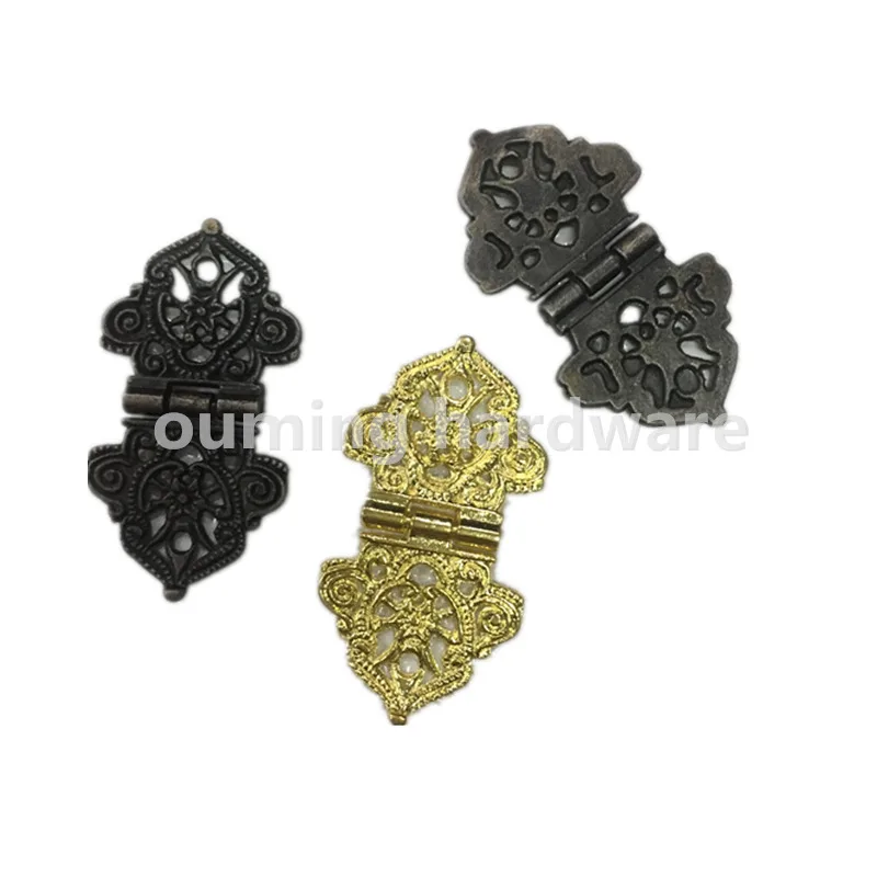 Antique Bronze Zinc Alloy Hinge For Wooden Box Small Jewelry Box Hinge