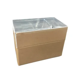 thermal insulated shipping box OEM Corrugated insulation paper boxes for frozen food transportation