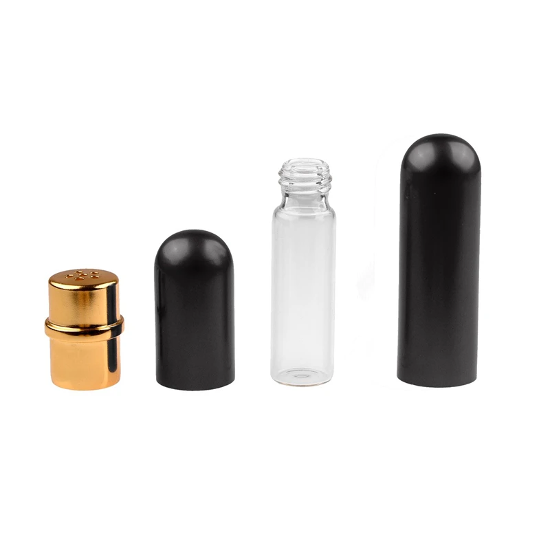 Алюминиевый металлический ингалятор 100 шт./лот с эфирным маслом, сменные фитили из хлопка, диаметр 54 мм, 7 мм