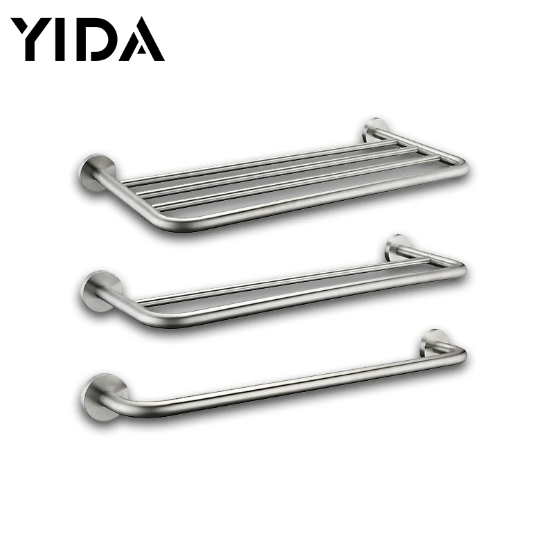 bathroom accessory set stainless steel paper holder towel shelf