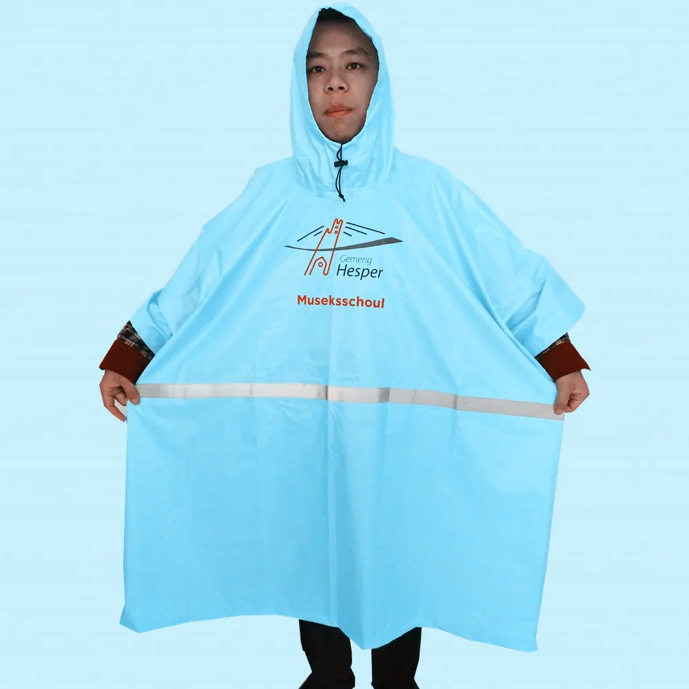 
High quality durable polyester waterproof raincoat/rain ponchodurable 