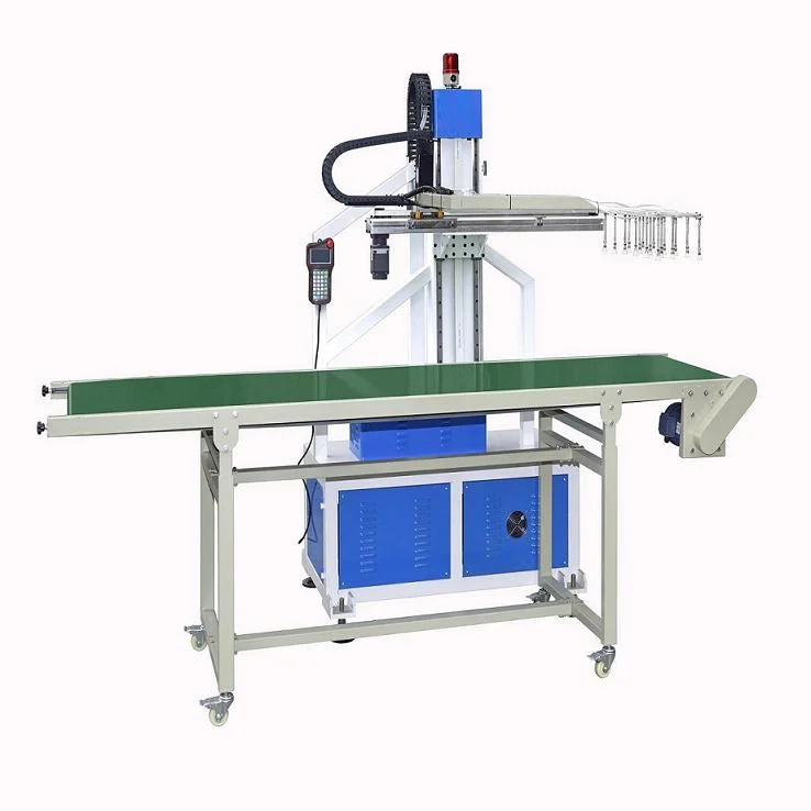 
Full automatic tray thermoforming machine with robot stacker connection machine 