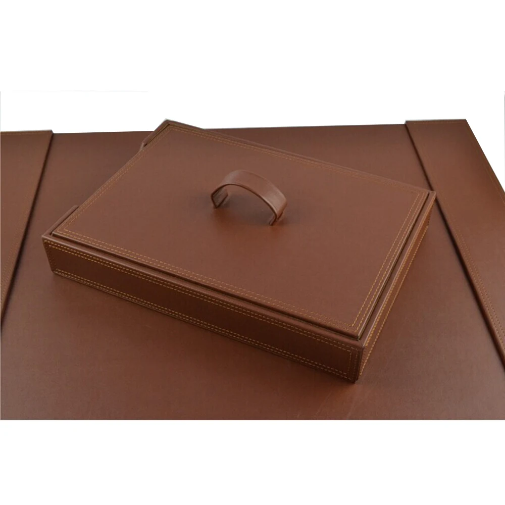 
Dongguan factory custom made-in-china leather stationery office chair stationary set list 