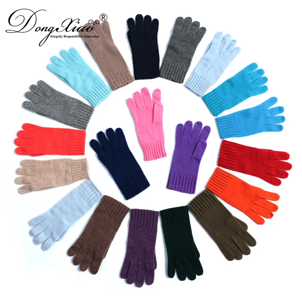 
100% High Quality Funny Knit Cashmere Hand Gloves Unisex 