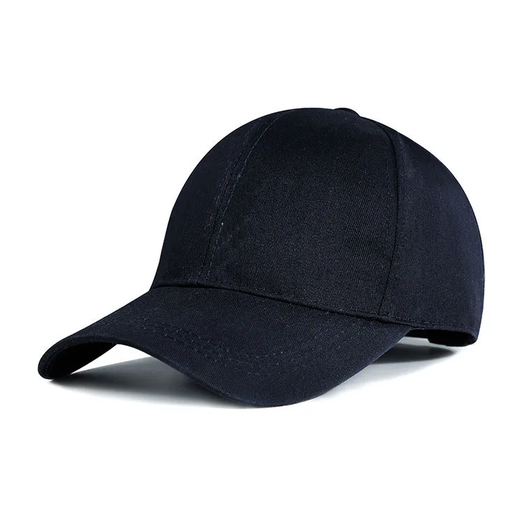 men black branded material baseball hat stylish  6 panel cap