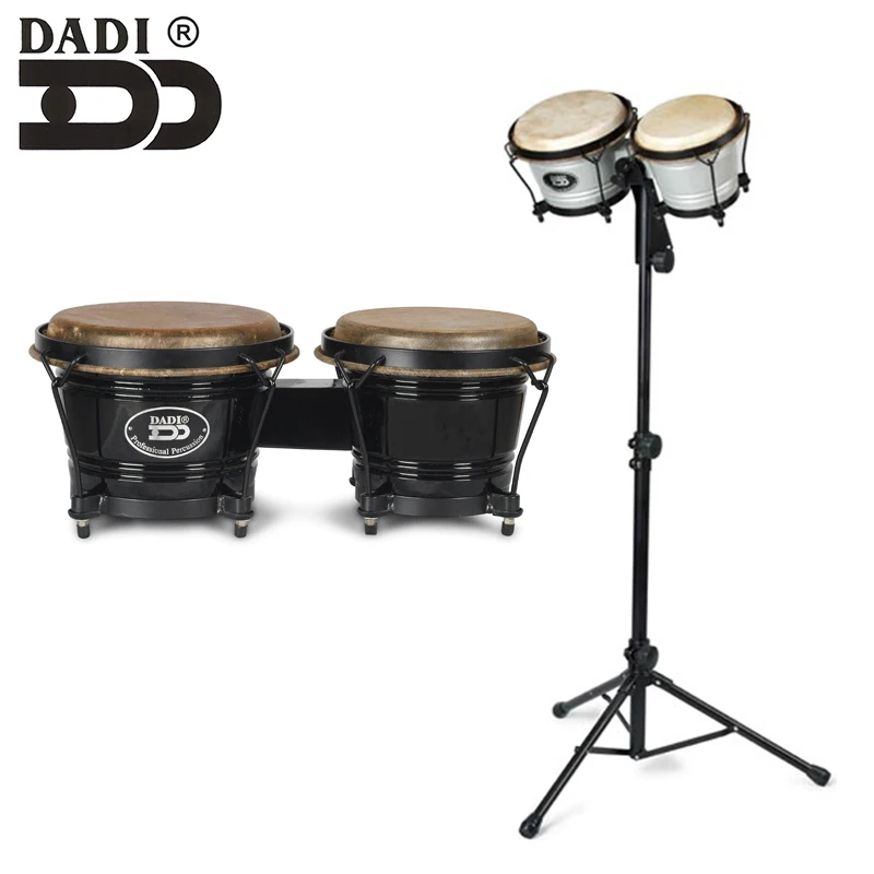 
DADI musical accessories percussion instrument cowskin drum head wooden bongo drums 