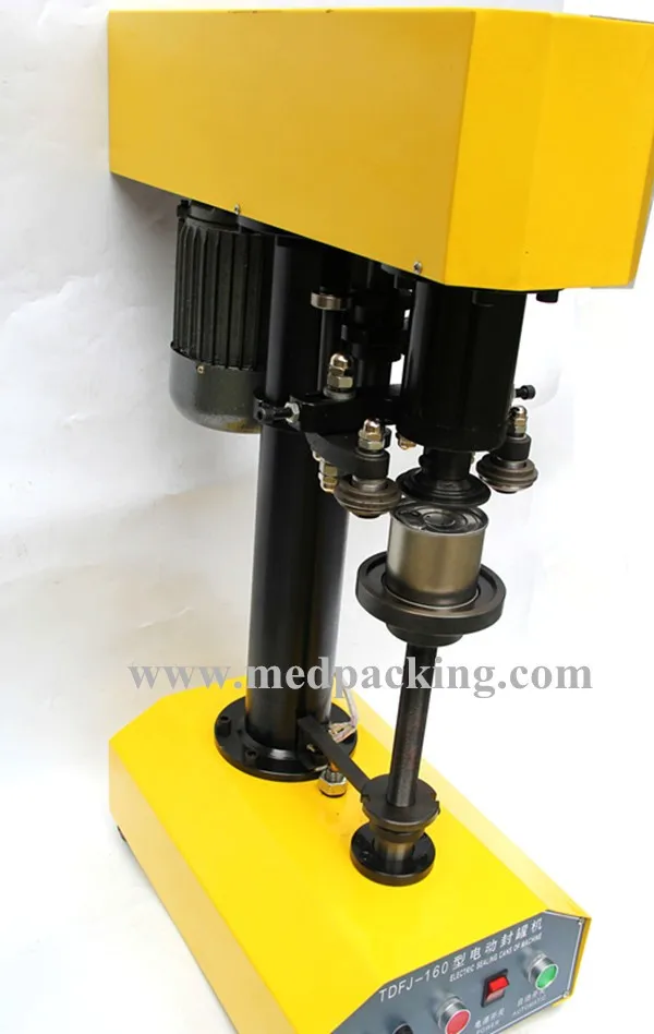 TDFJ-160 small food cans seamer/seaming machine easy open/ring pull crown cap sealing machine