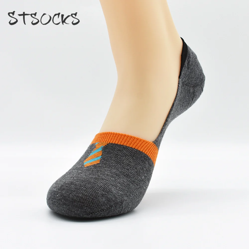 Solid Color Ankle Socks Length No Show Invisible Low Cut Men Socks