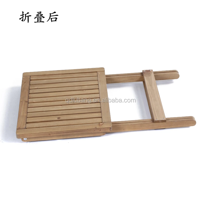 Custom low price small wooden folding table