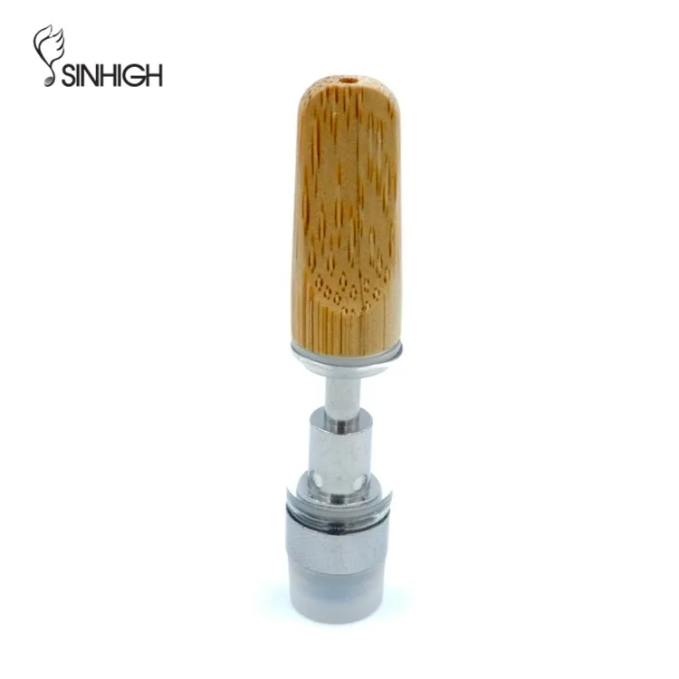 
2019 Vaporizer Wood Ceramic Coil Vape Cartridge 0.5ml 510 Atomizer From Sinhigh 