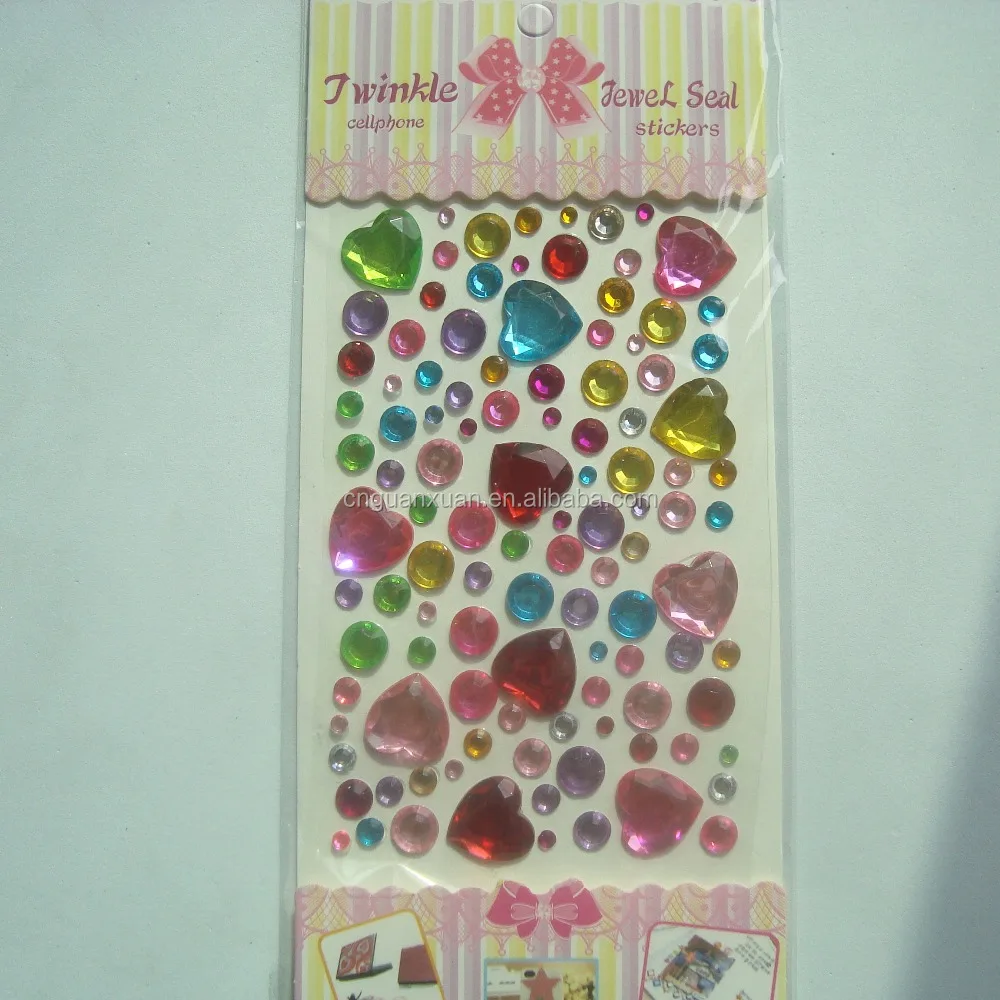 diamond adhesive 3d rhinestone sticker for scrapbook decorative