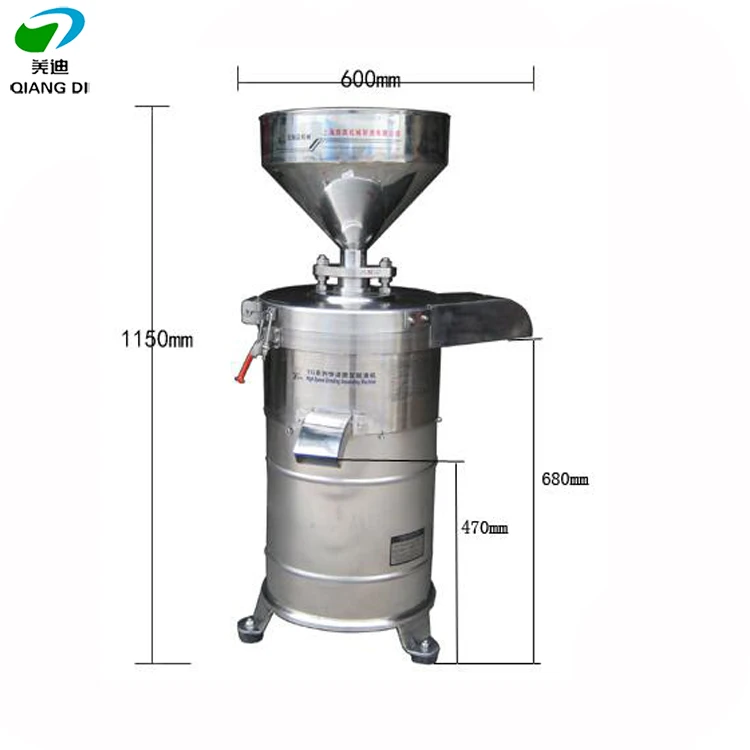 200 white corundum stone wet soybean grinding machine/soy milk dregs separating equipment