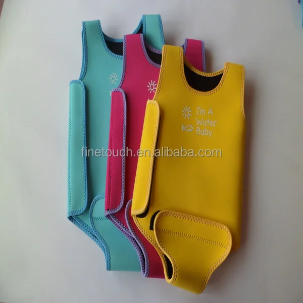 Customized breathable neoprene swimwear short sleeve for kids