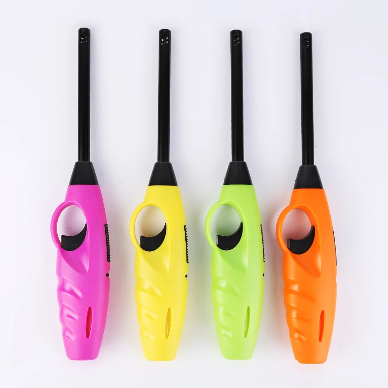
kitchen bbq lighter nice design best price HC-1006 colorful 275mm long plastic ABS&AS hot selling 