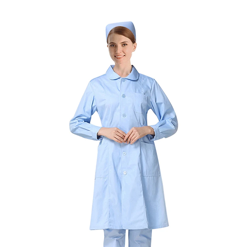 
The cheap long sleeve hospital doctor uniform / nurse clothes 