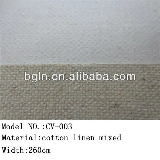 Fine grain 480gsm 170cm width 100% linen canvas roll for oil and acrylic painting