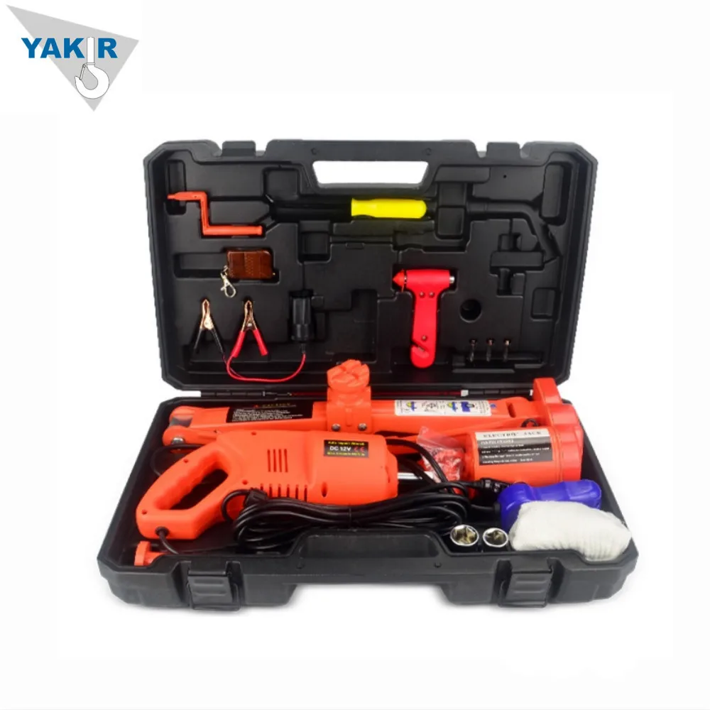 Portable 3 ton electric powered car jack