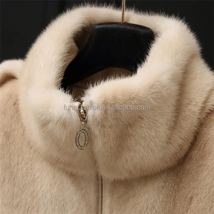 
High Quality Good Prices 100% Real Natural Sleeveless Mink Fur Coat 