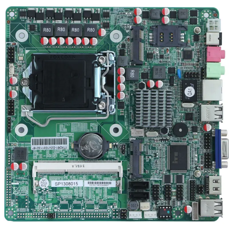 ZC-H61D 1155 Материнская плата Mini ITX MINI ITX H61 Материнские платы,i3/i5/i7 Материнские платы