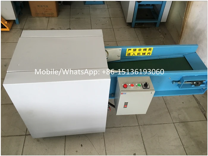 Automatic garnet polyester fiber carding opening recycling machine