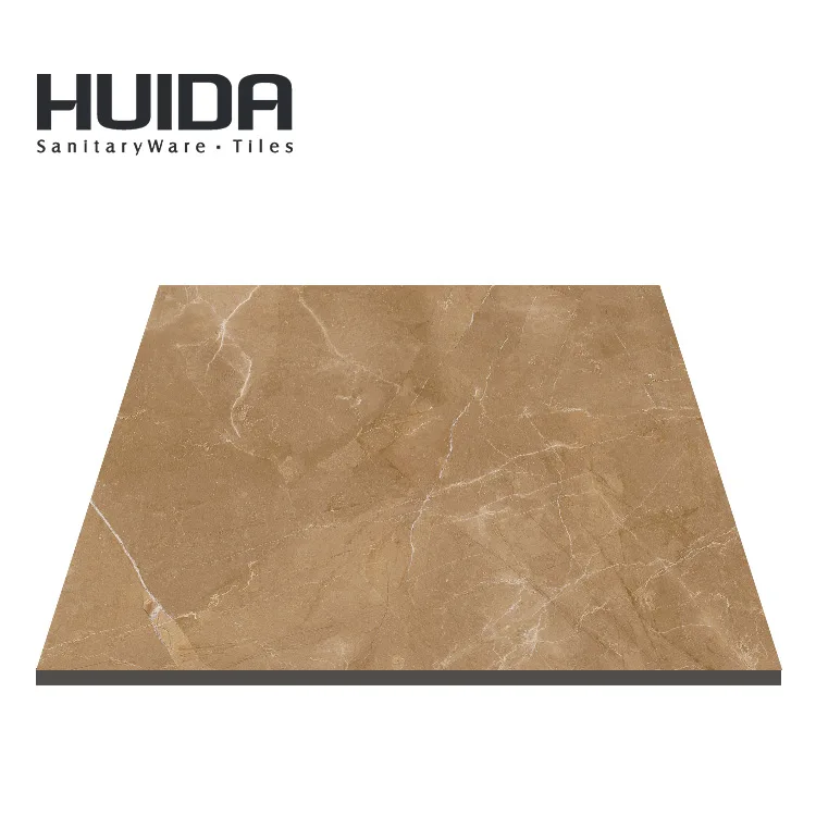 HUIDA Wholesale gray green color bathroom porcelain 600x600mm shiny floor tile