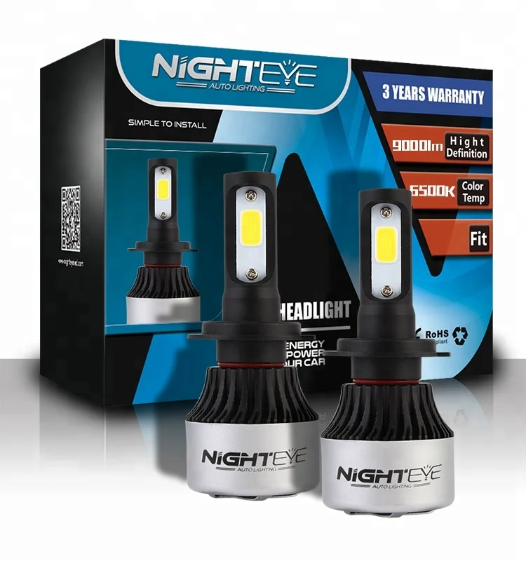 Novsight factory direct selling nighteye auto lighting system s2 h4 h7 led conversion kit car bulbs led headlight bulb h7
