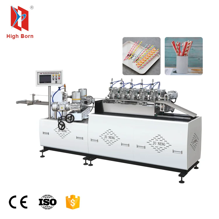 Automatic High Speed 3 Layer Multi-Cutters Colourful Paper Drinking Straws Making Machine