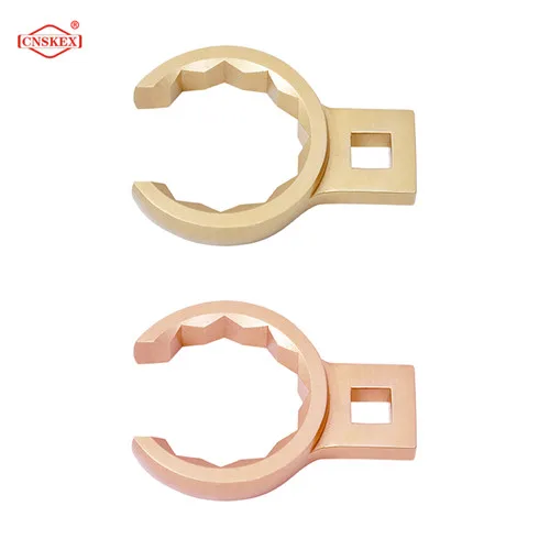 non sparking tools crow foot box wrench of beryllum copper or aluminum bronze